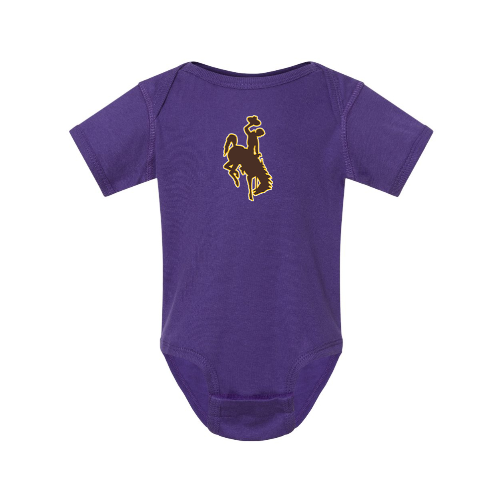 Wyoming Cowboys  Rabbit Skins Infant Baby Rib Bodysuit